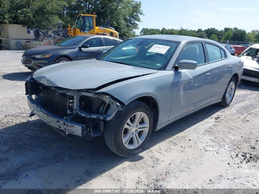 2022 Dodge Charger Sxt VIN: 2C3CDXBGXNH188926 Lot: 39967367