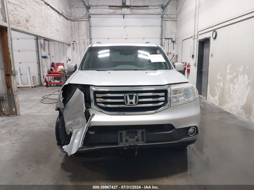 2012 Honda Pilot Ex-L VIN: 5FNYF4H51CB058584 Lot: 39967427