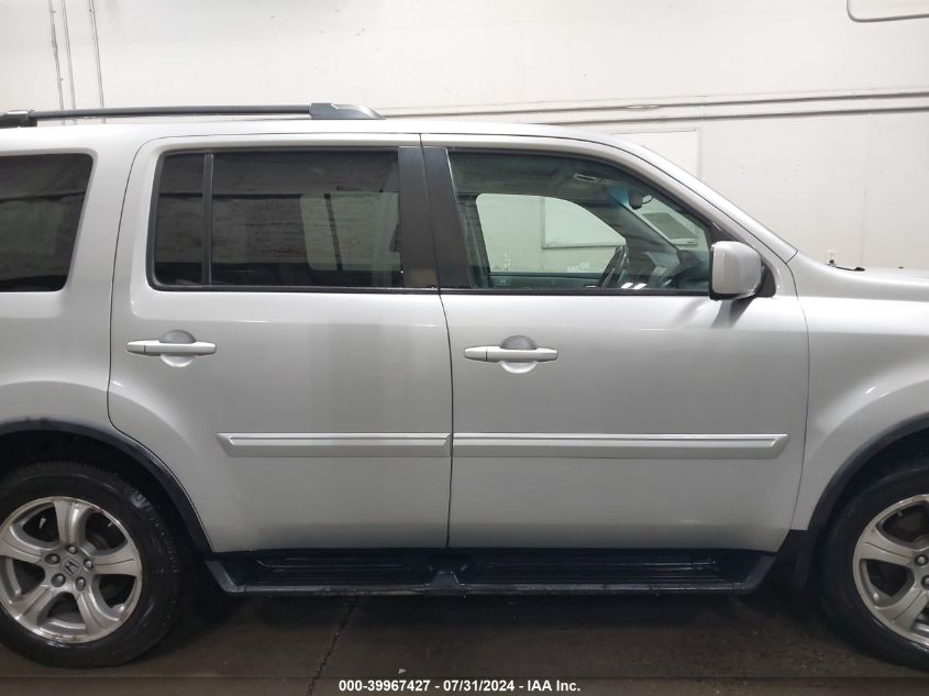 2012 Honda Pilot Ex-L VIN: 5FNYF4H51CB058584 Lot: 39967427