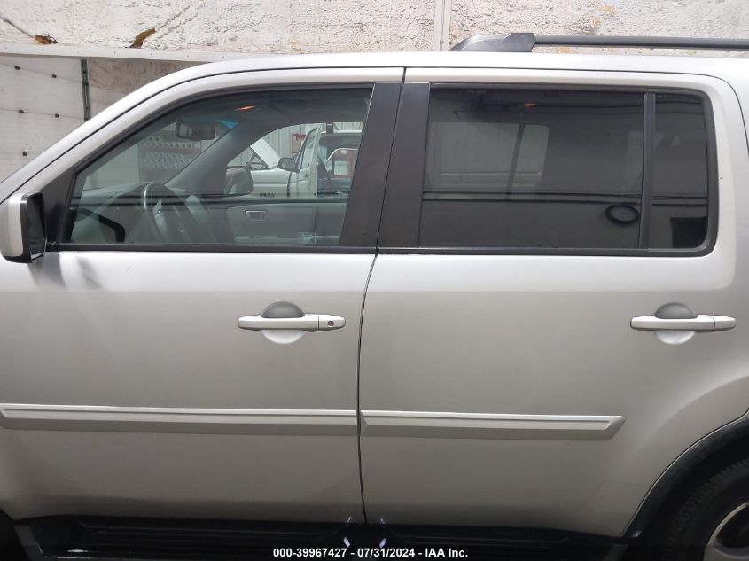 2012 Honda Pilot Ex-L VIN: 5FNYF4H51CB058584 Lot: 39967427