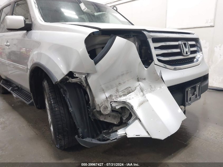 2012 Honda Pilot Ex-L VIN: 5FNYF4H51CB058584 Lot: 39967427