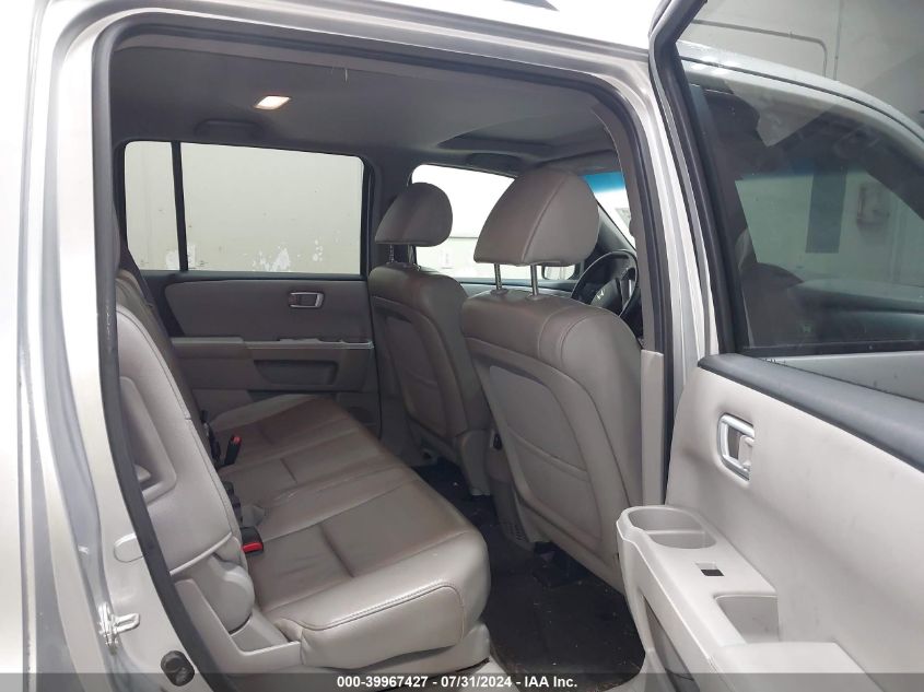 2012 Honda Pilot Ex-L VIN: 5FNYF4H51CB058584 Lot: 39967427