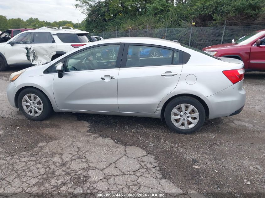 2014 Kia Rio Lx VIN: KNADM4A35E6325833 Lot: 39967445