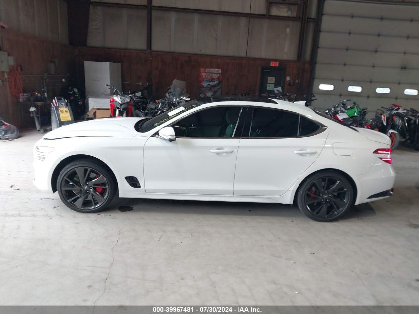 2022 Genesis G70 3.3T Awd VIN: KMTG54TE8NU094614 Lot: 39967481