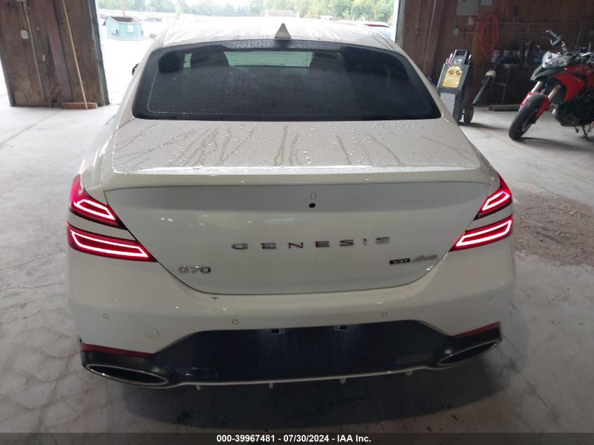 2022 Genesis G70 3.3T Awd VIN: KMTG54TE8NU094614 Lot: 39967481