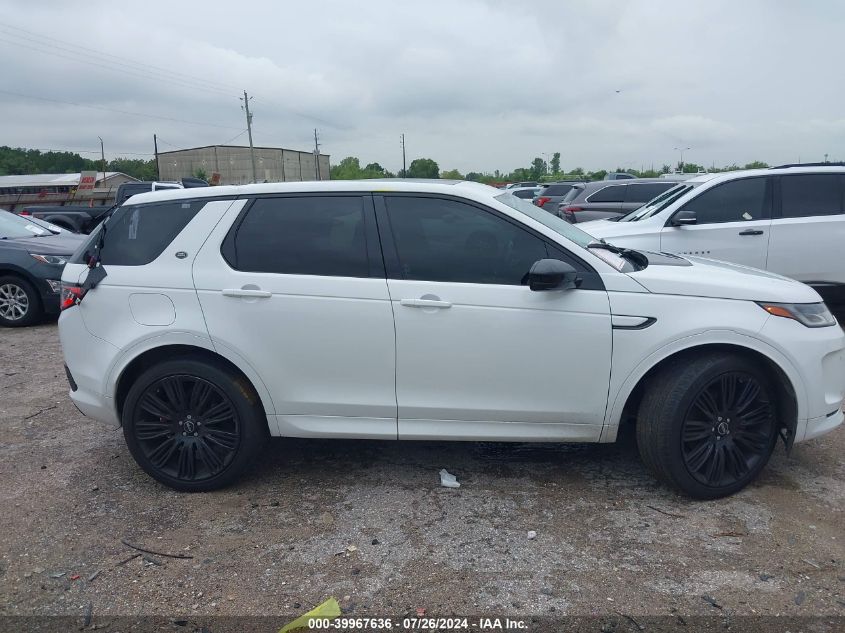 2022 Land Rover Discovery Sport S R-Dynamic VIN: SALCT2FX8NH908752 Lot: 39967636