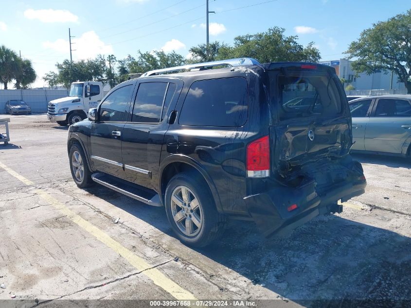 2011 Nissan Armada Platinum VIN: 5N1BA0NF4BN603473 Lot: 39967658