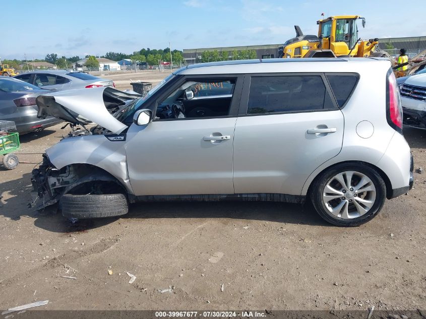 2016 Kia Soul + VIN: KNDJP3A50G7864186 Lot: 39967677