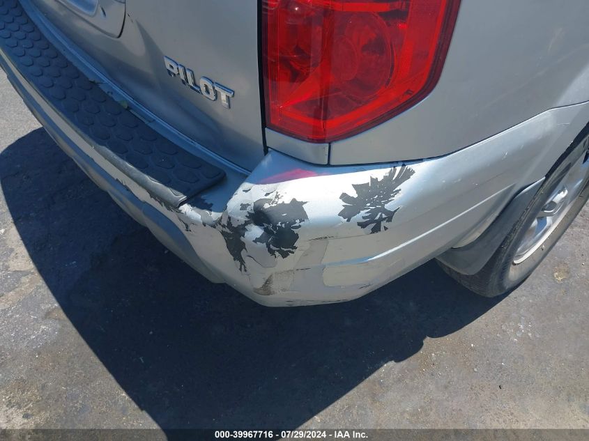 2005 Honda Pilot Lx VIN: 2HKYF18105H534503 Lot: 39967716