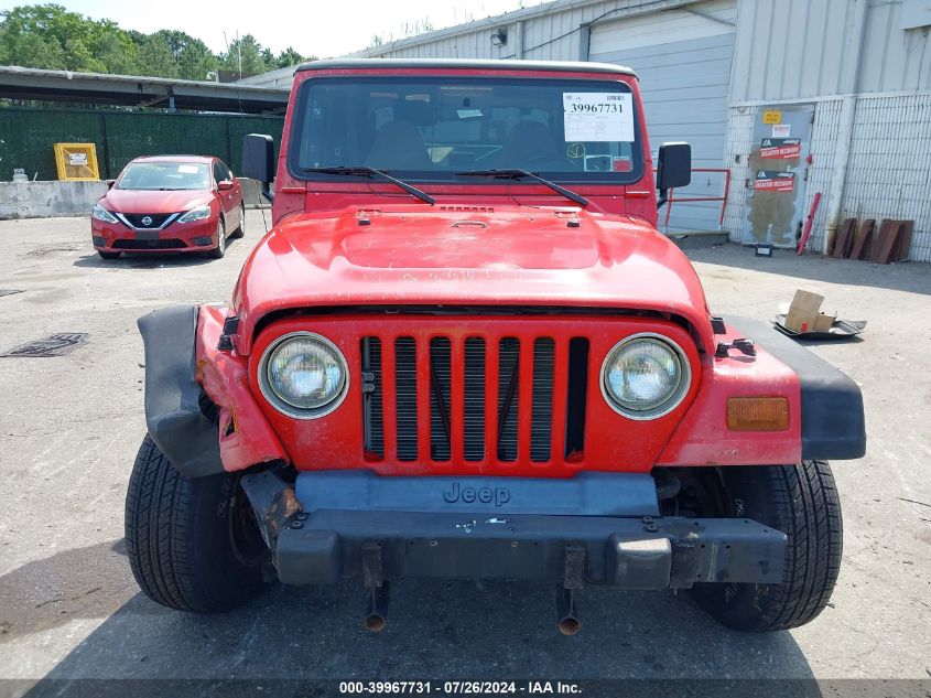 1999 Jeep Wrangler Se VIN: 1J4FY29PXXP416759 Lot: 39967731