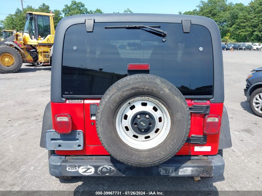 1999 Jeep Wrangler Se VIN: 1J4FY29PXXP416759 Lot: 39967731