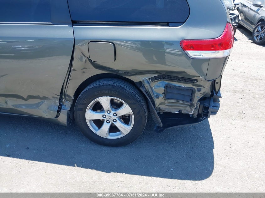 2012 Toyota Sienna Le V6 8 Passenger VIN: 5TDKK3DC3CS267661 Lot: 39967784