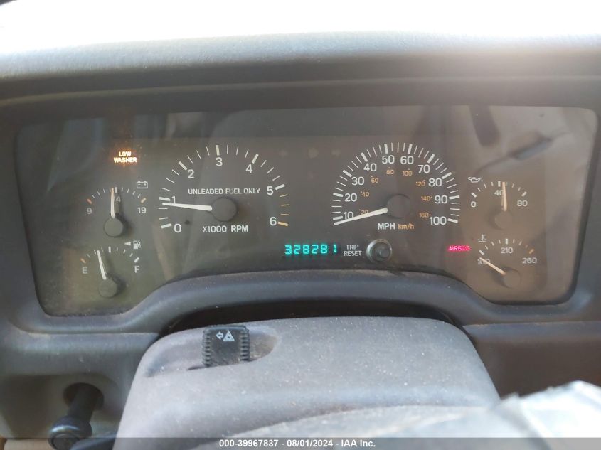 1997 Jeep Cherokee Se VIN: 1J4FJ28S9VL552931 Lot: 39967837