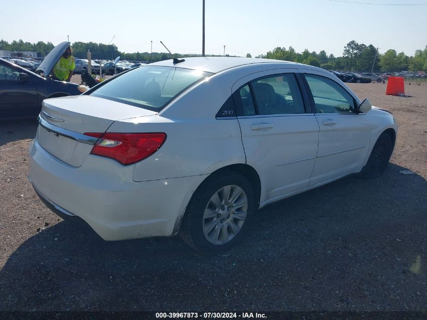 2013 Chrysler 200 Lx VIN: 1C3CCBAB7DN636167 Lot: 39967873