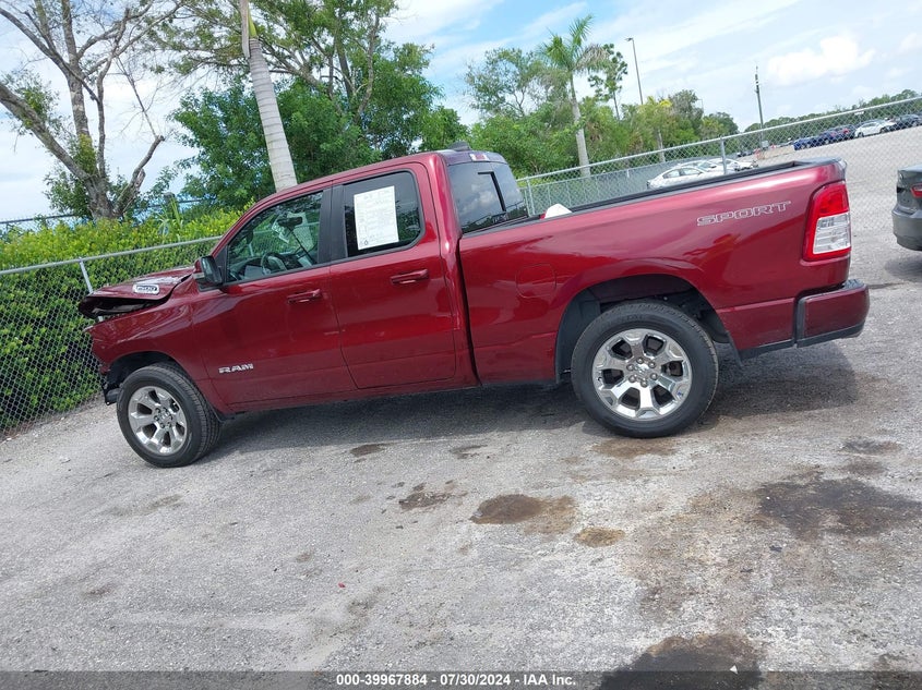 2022 Ram 1500 Big Horn Quad Cab 4X2 6'4 Box VIN: 1C6RREBT0NN354927 Lot: 39967884