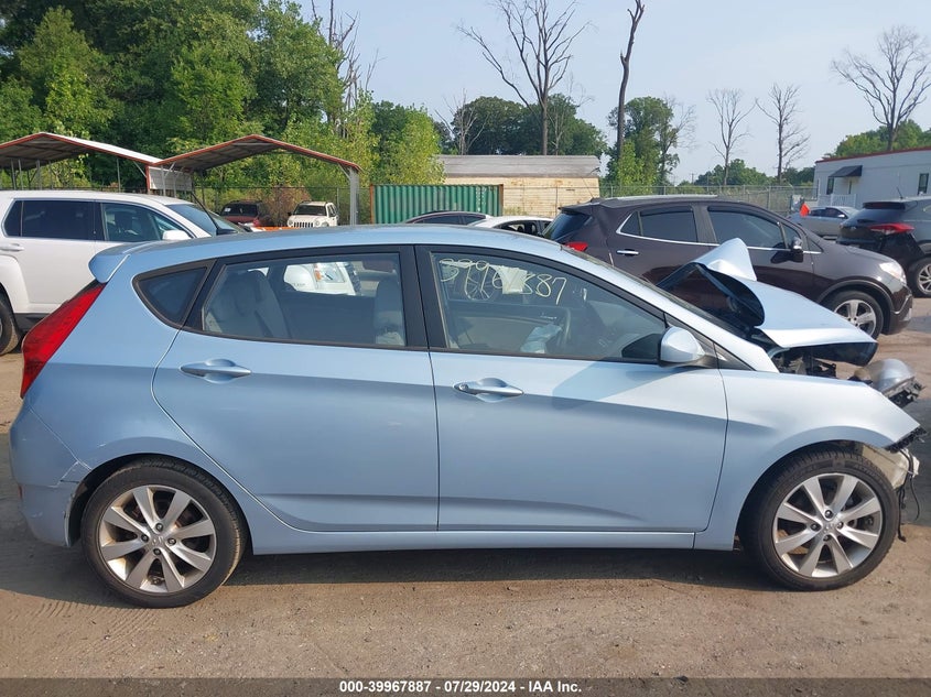 2012 Hyundai Accent Se VIN: KMHCU5AE4CU055715 Lot: 39967887