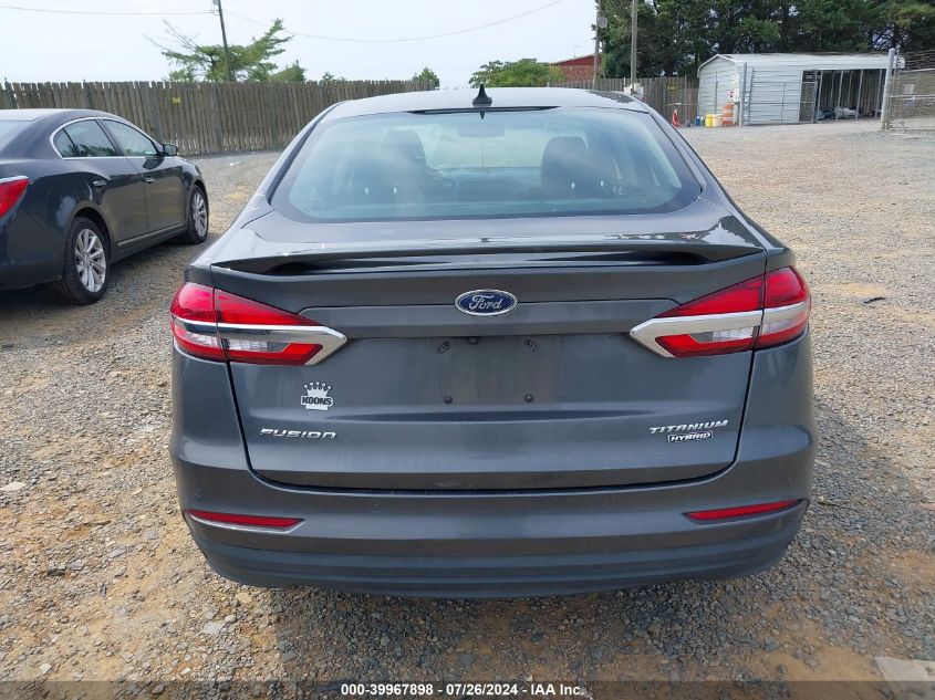 2020 Ford Fusion Hybrid Titanium VIN: 3FA6P0RU0LR141494 Lot: 39967898