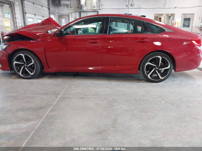2022 Honda Accord Sport VIN: 1HGCV1F33NA010367 Lot: 39967903