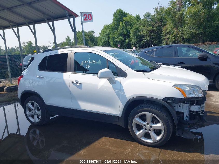 2016 Chevrolet Trax Ltz VIN: 3GNCJRSB2GL258439 Lot: 39967911