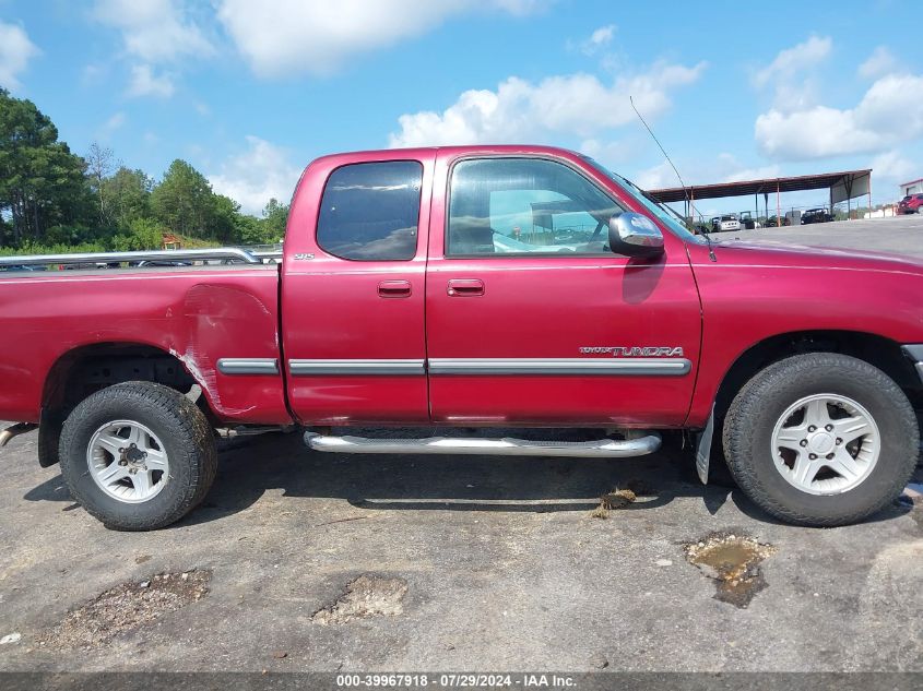 2000 Toyota Tundra Sr5 V8 VIN: 5TBRT3412YS014602 Lot: 39967918