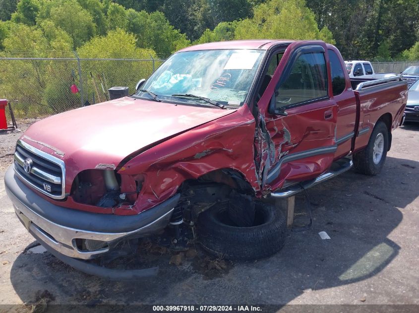 2000 Toyota Tundra Sr5 V8 VIN: 5TBRT3412YS014602 Lot: 39967918