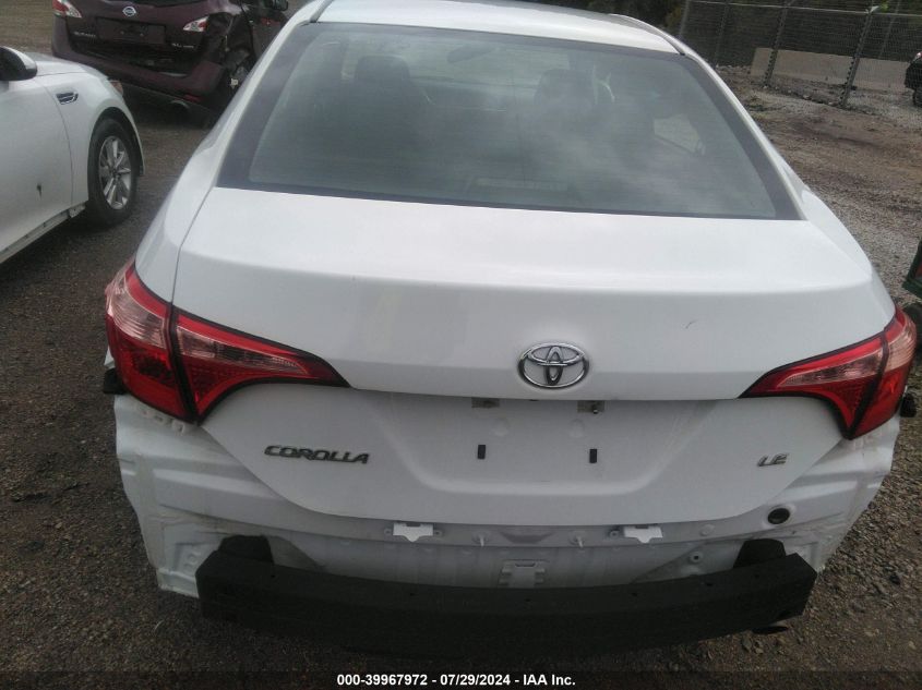 2019 Toyota Corolla Le VIN: 5YFBURHE4KP890657 Lot: 39967972