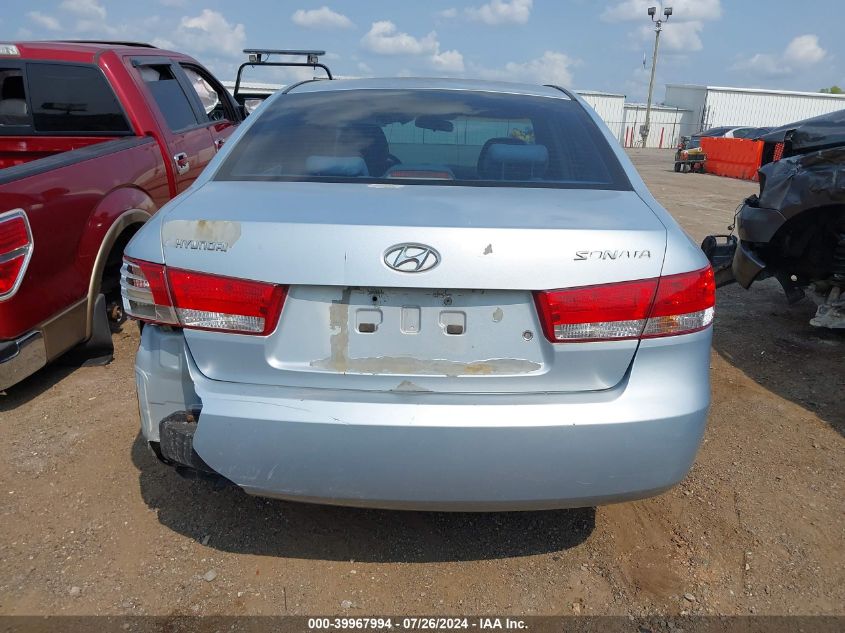 2006 Hyundai Sonata Gl VIN: 5NPET46C26H105382 Lot: 39967994