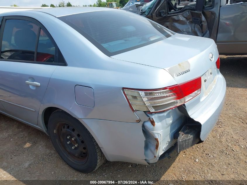 2006 Hyundai Sonata Gl VIN: 5NPET46C26H105382 Lot: 39967994