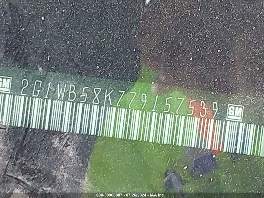 2007 Chevrolet Impala Ls VIN: 2G1WB58K779157539 Lot: 39968087