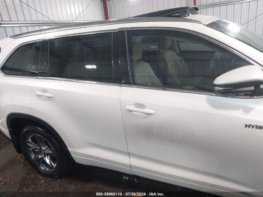 2018 Toyota Highlander Hybrid Limited Platinum VIN: 5TDDGRFH2JS048340 Lot: 39968110