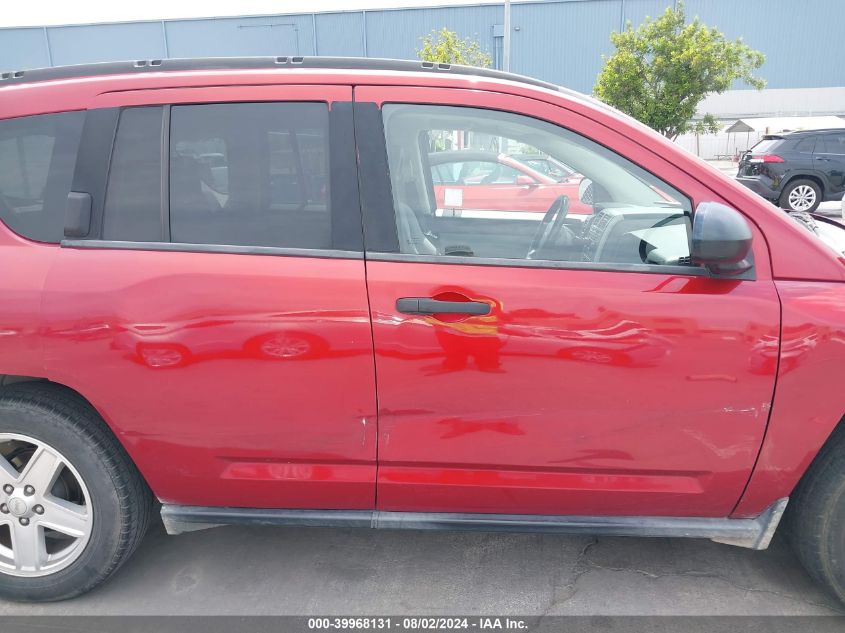 2007 Jeep Compass Sport VIN: 1J8FF47W87D597050 Lot: 39968131