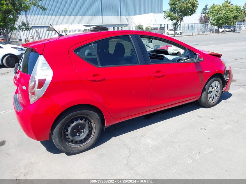 2012 Toyota Prius C VIN: JTDKDTB30C1509932 Lot: 39968282