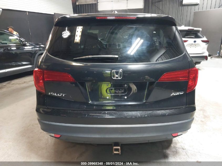 2016 Honda Pilot Ex-L VIN: 5FNYF6H59GB028783 Lot: 39968348