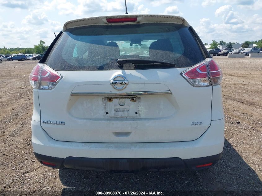 2016 Nissan Rogue S/Sl/Sv VIN: 5N1AT2MV3GC765544 Lot: 39968370