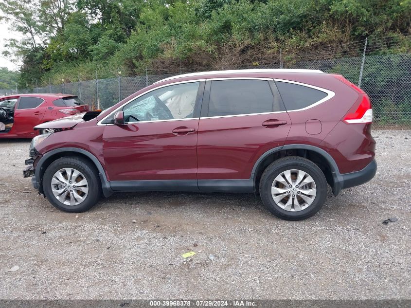 2014 Honda Cr-V Ex-L VIN: 5J6RM4H74EL078009 Lot: 39968378