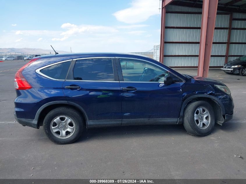 2015 Honda Cr-V Lx VIN: 3CZRM3H3XFG715877 Lot: 39968389