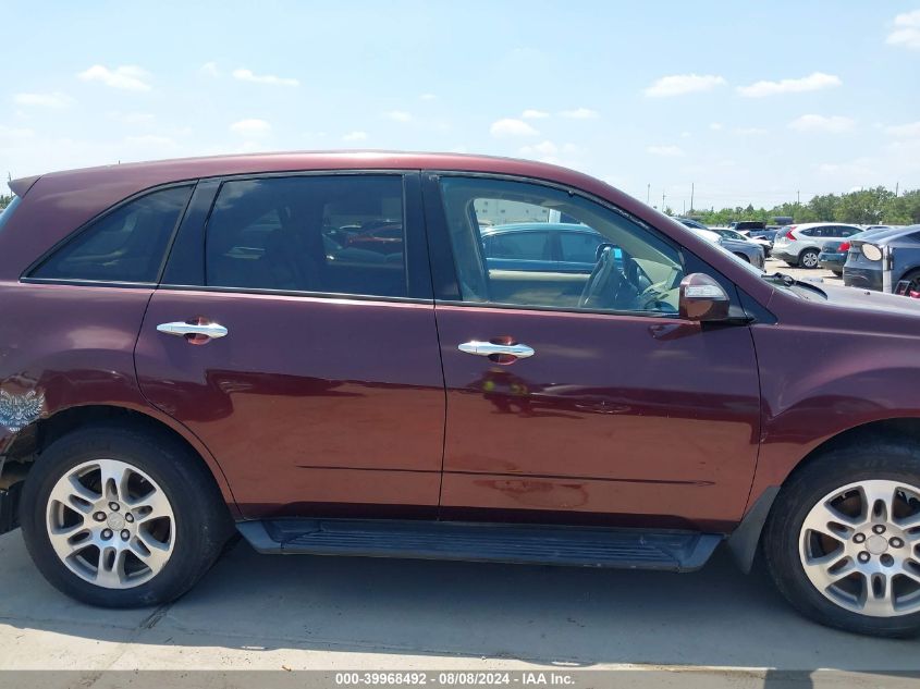 2008 Acura Mdx Technology Package VIN: 2HNYD28378H510235 Lot: 39968492