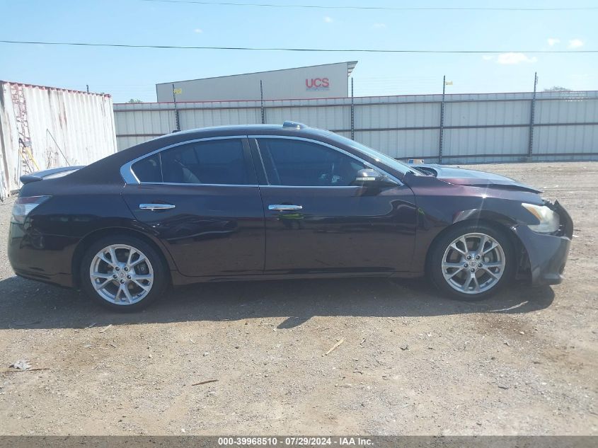 2012 Nissan Maxima S/Sv VIN: 1N4AA5AP0CC849886 Lot: 39968510