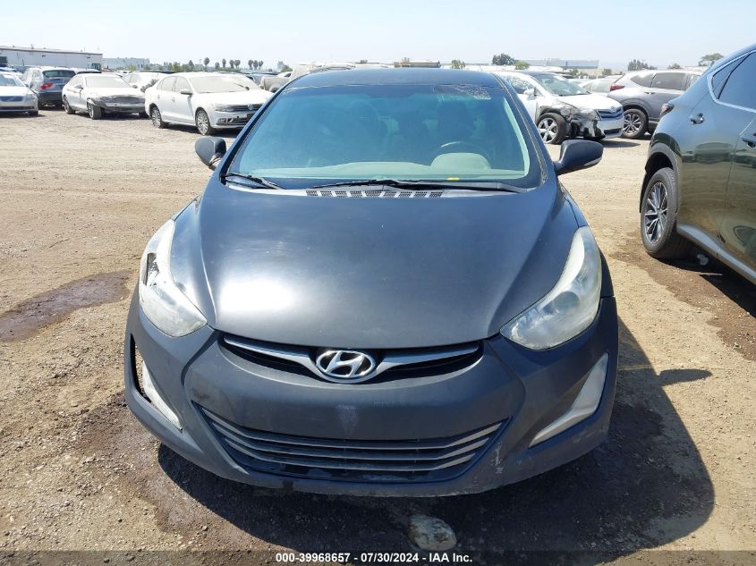 2014 Hyundai Elantra Limited VIN: 5NPDH4AE6EH496038 Lot: 39968657