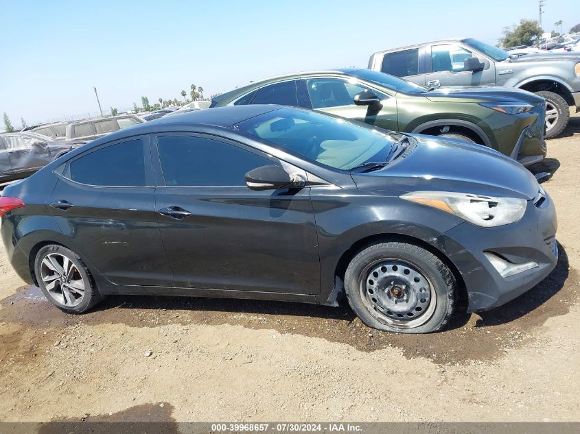 2014 Hyundai Elantra Limited VIN: 5NPDH4AE6EH496038 Lot: 39968657