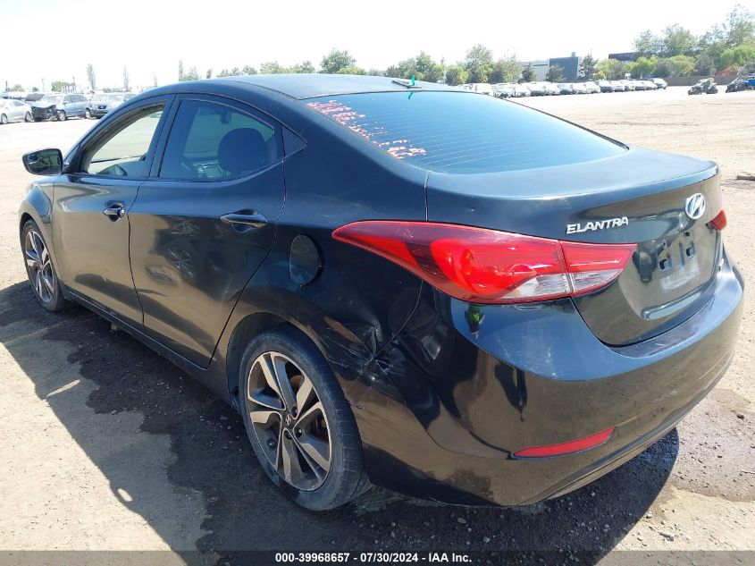 2014 Hyundai Elantra Limited VIN: 5NPDH4AE6EH496038 Lot: 39968657