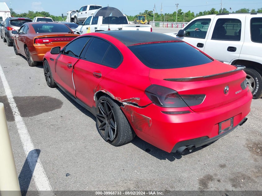 2014 BMW 650I Gran Coupe xDrive VIN: WBA6B4C56ED760255 Lot: 39968733