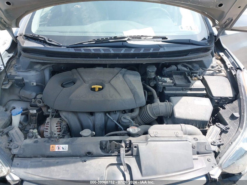 2012 Hyundai Elantra Gls (Ulsan Plant) VIN: KMHDH4AE6CU417644 Lot: 39968752