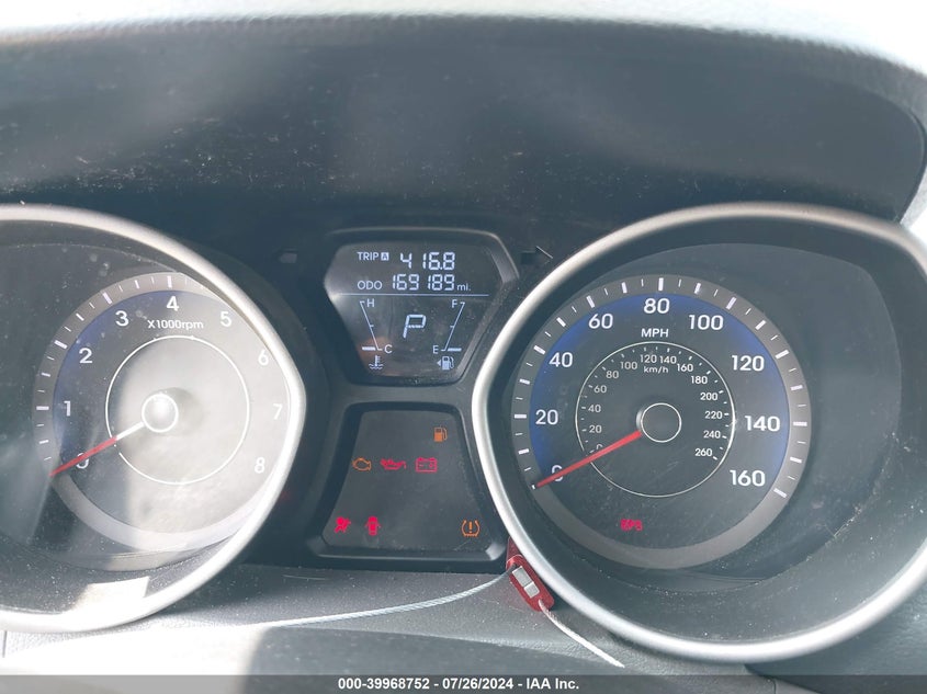 2012 Hyundai Elantra Gls (Ulsan Plant) VIN: KMHDH4AE6CU417644 Lot: 39968752