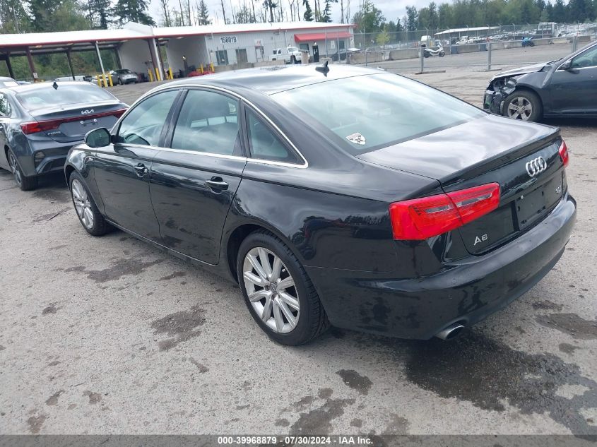 2013 Audi A6 Premium Plus VIN: WAUGGAFCXDN051061 Lot: 39968879