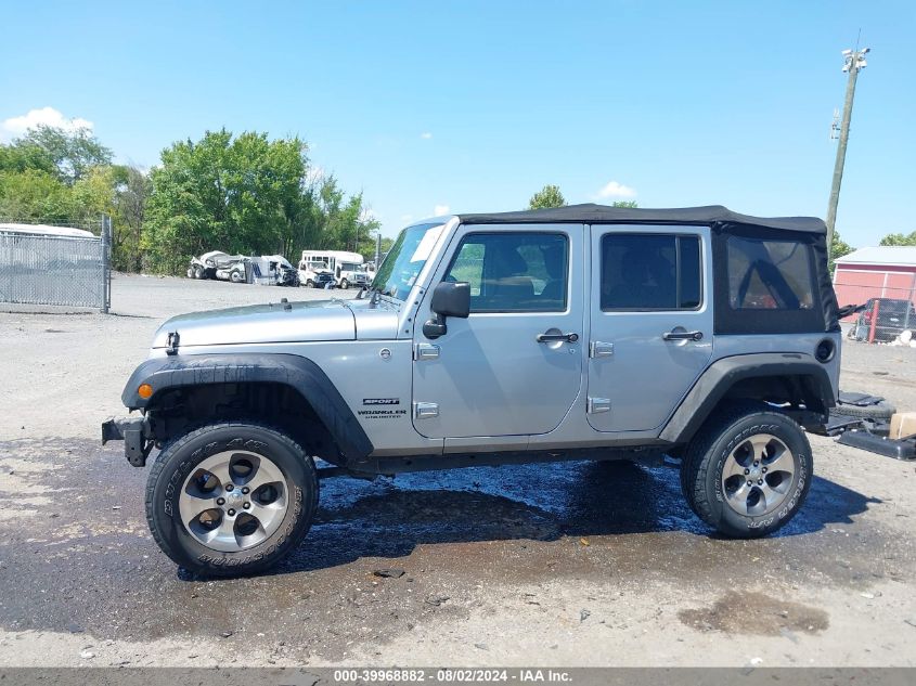 2014 Jeep Wrangler Unlimited Sport VIN: 1C4BJWDG9EL116111 Lot: 39968882