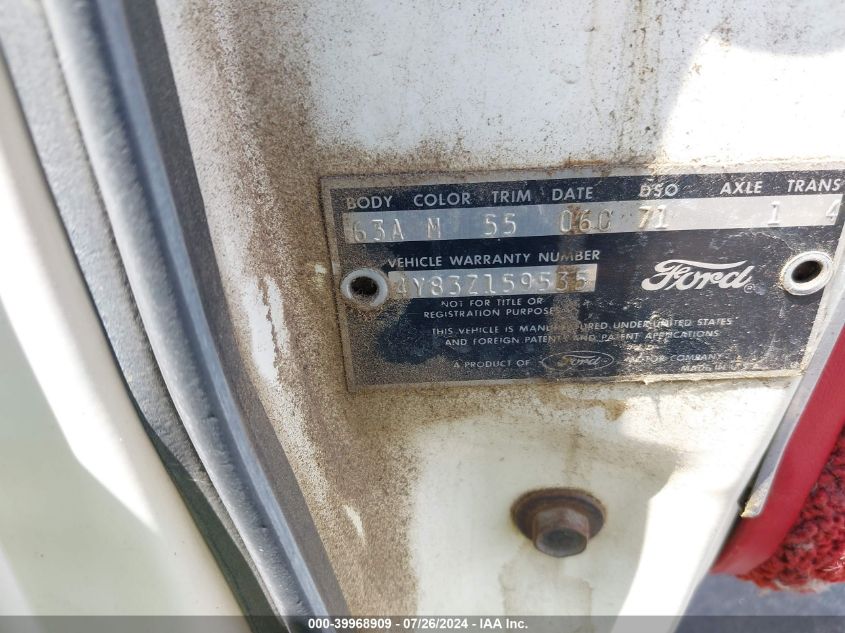 1964 Ford Thunderbird VIN: 4Y83Z159535 Lot: 39968909