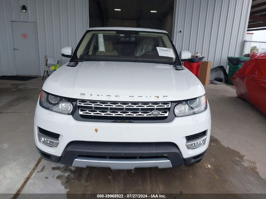 2016 Land Rover Range Rover Sport 3.0L V6 Supercharged Hse VIN: SALWR2PF9GA115215 Lot: 39968922