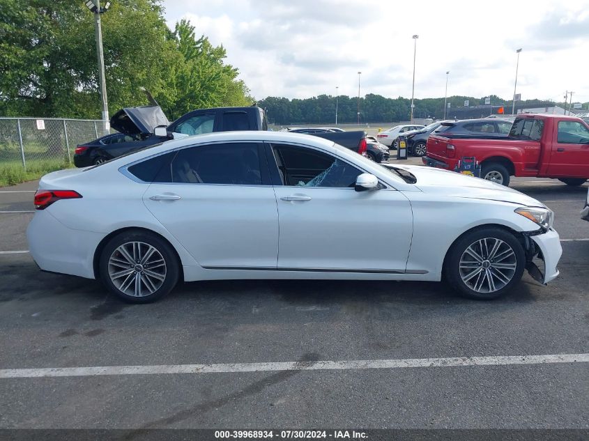 2018 Genesis G80 3.8 VIN: KMHGN4JE3JU235046 Lot: 39968934