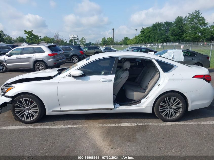 2018 Genesis G80 3.8 VIN: KMHGN4JE3JU235046 Lot: 39968934